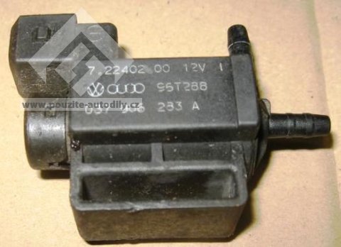 Magnetický ventil škrtící klapky VW 1,6 / 74KW, 037906283A
