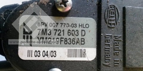 Pedál plynu s elektronic. modulem VW Sharan 7M3721603D
