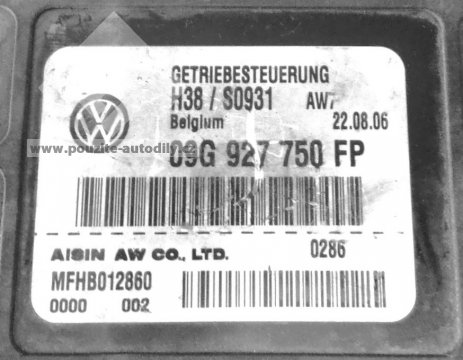Řidící jednotka aut. převodovka VW Passat 3C B6, 09G927750FP
