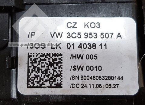 Přepínač kombinovaný 3C5953507A, 3C5953513A, originál VW