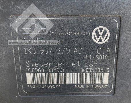 Agregát ABS s řídící jednotkou 1K0907379AC, 1K0614517AF VW