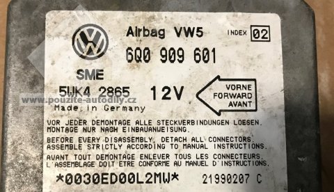 6Q0909601 Řídicí jednotka airbagu VW, Seat, Škoda