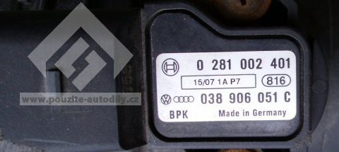 Čidlo tlaku nasávaného vzduchu VW, originál 038906051C