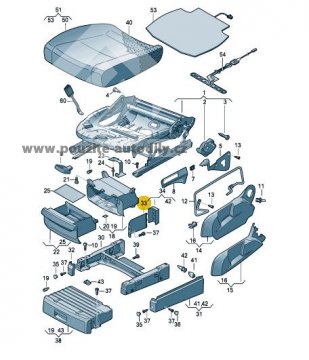 Kryt vpravo vzadu VW Touran 03-10 1T0881458A 71N