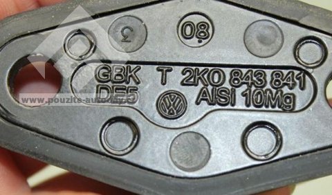 Čep zarážky, horní VW Caddy 04-, 2K0843841