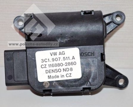 Servomotor klapky pro rozmrazování oken, VW 3C1907511A Bosch