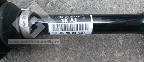 1K0407271KA Poloosa s homokinetickým kloubem vlevo vpředu VW, Audi, Škoda, Seat