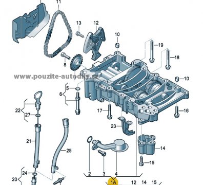 Modul s olej. čerpadlem VW 06D103295K, 2,0TFSi AXX, BWA, BPY