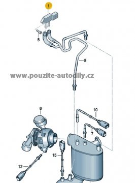 Čidlo odchylky tlaku VW 059906051C, Bosch 0281006083