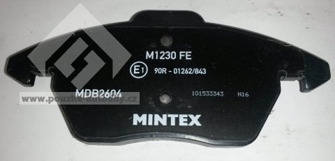 Sada brzdových destiček, MINTEX MDB2604, VW