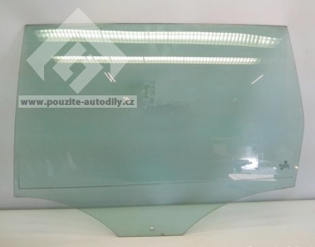 Sklo dveří vlevo vzadu, zelené VW Passat B6 kombi 3C9845025B