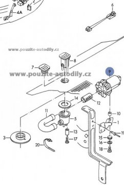 Interierový ventilátor, VW 4A0820545, Bosch