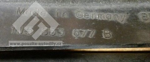 Mřížka předního nárazníku uprostřed originál VW 1J5853677B