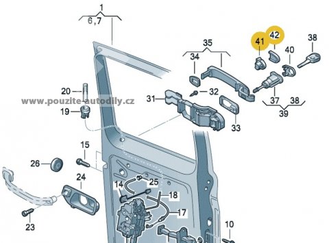 Krytka + skříň VW Beetle, T5, 1C0837879A 3FZ, 1C0837233