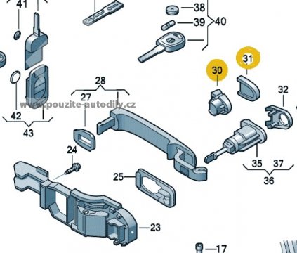 Krytka + skříň VW Beetle, T5, 1C0837879A 3FZ, 1C0837233