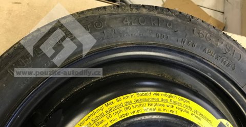 Disk VW 6N0601025G 3,5J 14 ET42 pneu MICHELIN TEX 105/70 R14