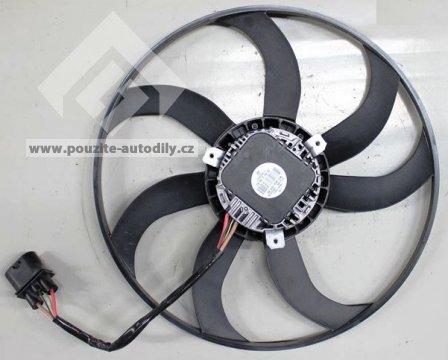 1K0959455EF / 1K0121203AG Ventilátor chladiče VW, Audi, Seat, Škoda