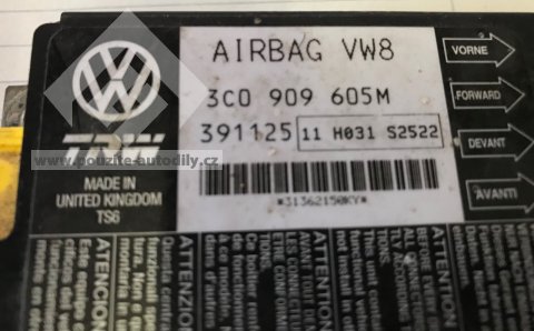 Řídící jednotka airbagu, originál VW Passat B6 3C0909605M