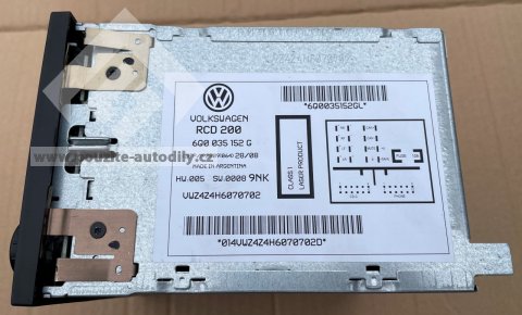 Radio CD 6Q0035152G Audio System VW Polo Polo 9N