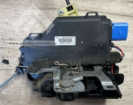 3B1837016CC Zámek dveří pravý vpředu VW Polo, Transportér T5