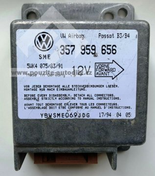 357959656 Řídící jednotka airbagu VW Passat B3, B4