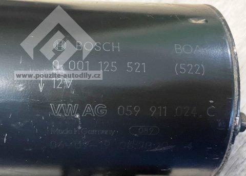 059911024C Startér Bosch 0001125521, 522 VW Touareg 3.0TDi