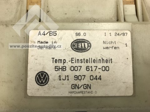1J1907044, 5HB007617 Climatronic ovládaní klimatizace VW Passat B5