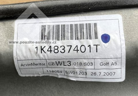 1K4837461A, 1K4837401T Spouštěč skla levý přední VW Golf V