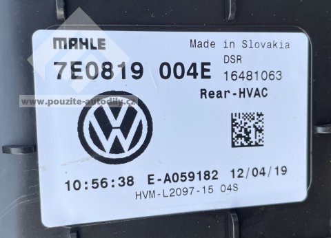 7E0819004E Skříň topení vzadu VW Transportér T5, T6