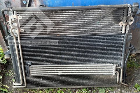 Chladič vody, oleje, serva, klima + 7L0121203F věnec ventilátoru sahara VW Touareg 7L