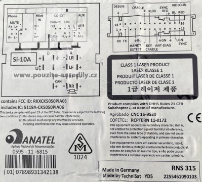 3C0035279P Rádio s navigací VW RNS 315 EU