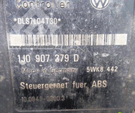 1J0907379D, 1J0614117B Agregát ABS + řídící jednotka VW Golf IV