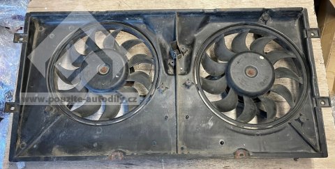 701121207K Věnec ventilátoru + 701959455AG ventilátor chladiče VW Transportér T4 7D 2.5 TDi