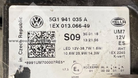 VW Golf VII GTI Lift světlomet Full LED levý 5G1941035A
