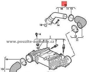 04L145762BK Vzduchová trubka 2.0 TDi VW Transporter T6