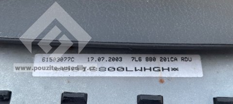 Airbag řidiče 7L6880201CA, multifunkční tlačítka + elektroinstalace 3D0971582T VW Touareg 7L