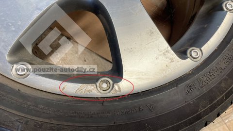 Alu kolo zadní 8J x 17H2 ET37 originál 1T0601025J, pneu Michelin Primacy 3 235/45 R17 97W, VW Touran 1T 07-15