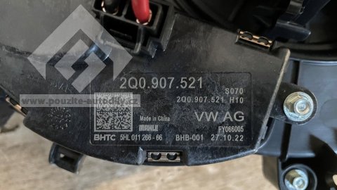 7LA819004D Skříň topení vzadu + ventilátor, regulátor, servomotorek, VW Transportér T6 15-23