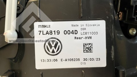 7LA819004D Skříň topení vzadu + ventilátor, regulátor, servomotorek, VW Transportér T6 15-23