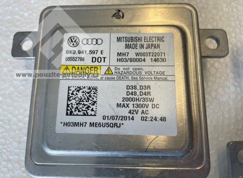 8K0941597E Řídící jednotka světlometu, originál VW, Audi, Škoda, Seat