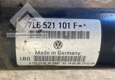 7L6521101H / 7L6521101F Kardan přední VW Touareg 7L, Audi Q7 4L