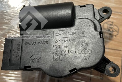 7L0907511AE Servomotor ovládání teploty Delphi 52411483 VW, Audi