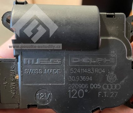 7L0907511AM Servomotor pro klapku odmrazování DELPHI 52411483 R04 VW, Audi