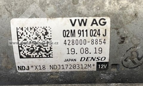 02M911024J Starter Spouštěč motoru DENSO, originál VW, Audi, Škoda, Seat