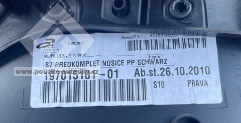 3AB867012 Tapecírunk dveří přední pravý VW Passat B7 3A
