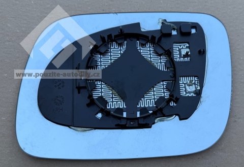 Sklo zrcátka pravé vyhřívané 7L6857522Q VW Touareg 7L 03-
