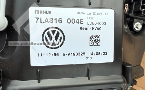 7LA816004E Skříň topení vzadu + ventilátor, regulátor, servomotorek, VW Transportér T6 15-23