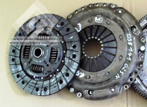 Přítlačný talíř + lamela Caddy 1,9TDi, 038141025N, 038141032