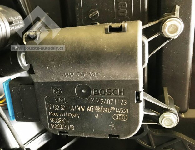 Servomotorek nastavení klapky ovládaní teploty VW 1K0907511B