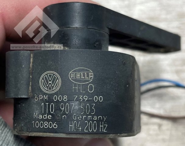 1T0907503, 7L6616571 Čidlo úrovně naklápění světel VW, Audi, Škoda Seat